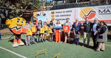 En colegio Manantiales de Elqui promueven ley aula activa con entrega de implementos